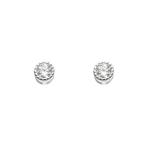 Dew Stu Dinky Vintage Style CZ Studs Earrings