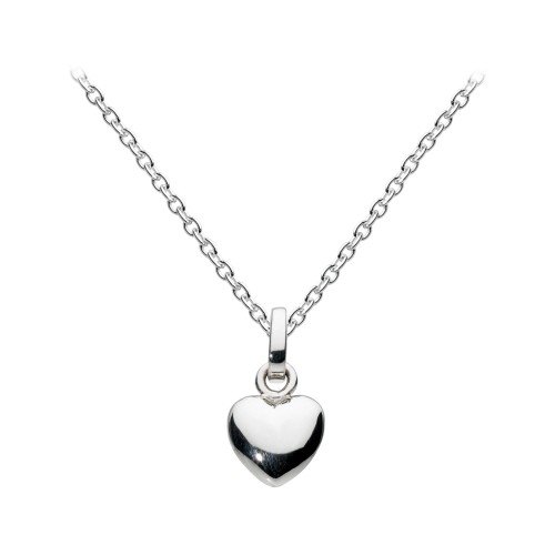 Dew Silver Puff Heart Pendant
