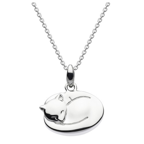 Dew Silver Pussy Cat Pendant