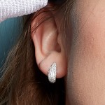 Coast Tumble Glisten Pavé Hoop Earrings