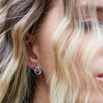 Helix Wrap Pavé Stud Earrings