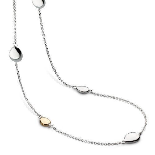 Coast Pebble Golden Station Necklace