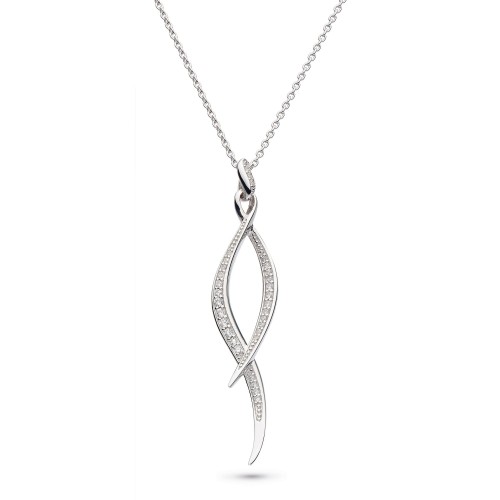 Entwine Twine Twist Pavé Necklace
