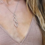 Kit Heath Entwine Twine Twist Trio Link Necklace