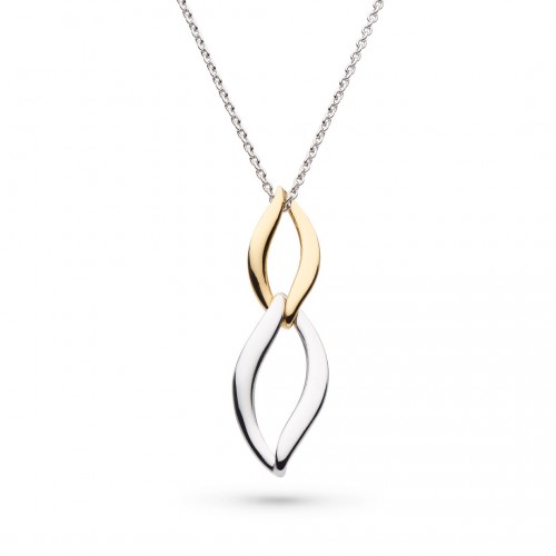 Kit Heath Entwine Twine Link Duo Golden Necklace