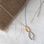 Kit Heath Entwine Twine Link Duo Golden Necklace