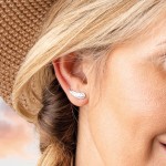 Kit Heath Feather Wisp Stud Earrings