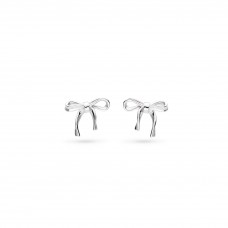 Kit Heath Serenity Ribbon Bow Dainty Stud Earrings