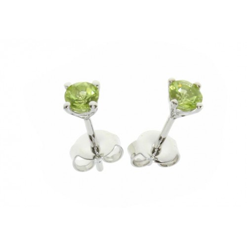 Amore Silver Peridot Purity Studs
