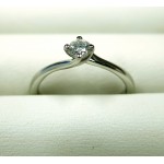 Rosalie Platinum Diamond Solitaire Engagement Ring - In Stock