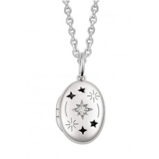 Gecko Silver Tiny Cut Out Locket Gecko Silver Tiny Cut Out Locket
