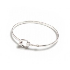 Hiho Silver Half Snaffle Bangle 