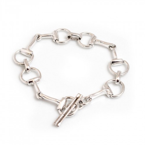 Hiho Silver Medium Snaffle Bracelet