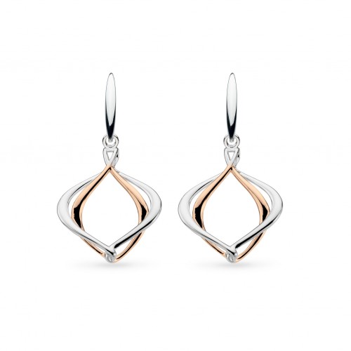 Kit Heath Silver Alicia Rose Grande Drop Earrings Kit Heath Silver Alicia Rose Grande Drop Earrings