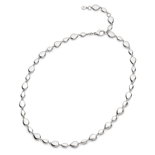 Kit Heath Silver Coast Pebble Linking Necklace 