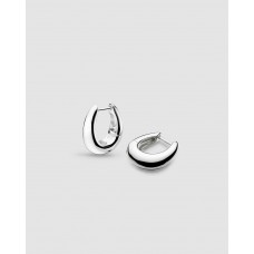 Kit Heath Silver Coast Pebble Smooth Hoop Earrings Kit Heath Silver Coast Pebble Smooth Hoop Earrings