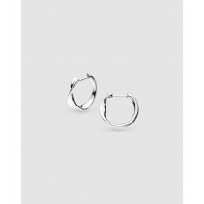 Kit Heath Silver Serenity Curve Hoop Earrings Kit Heath Silver Serenity Curve Hoop Earrings