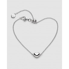 Kit Heath Silver Love Silver Heart Slider Bracelet