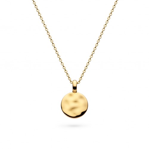 Kit Heath Silver Yellow Gold Plate Mirage Reflect Golden Round Disc Mini Necklace Kit Heath Silver Yellow Gold Plate Mirage Reflect Golden Round Disc Mini Necklace