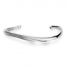 Kit Heath Silver Océane Shell Wave Bangle Kit Heath Silver Océane Shell Wave Bangle