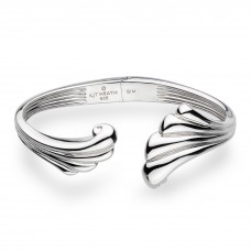 Kit Heath Silver Océane Shell Echo Grande Hinged Bangle Kit Heath Silver Océane Shell Echo Grande Hinged Bangle