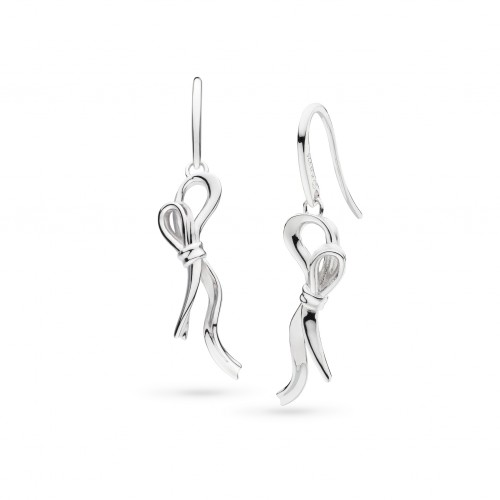 Kit Heath Serenity Ribbon Bow Loop Drop Earrings