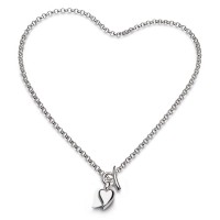 Kit Heath Silver Love Duet Necklace