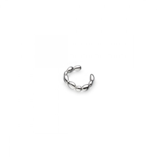 Kit Heath Silver Coast Pebble Ridge Solo Ear Cuff