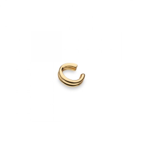 Kit Heath Silver Bevel Unity Golden Solo Ear Cuff