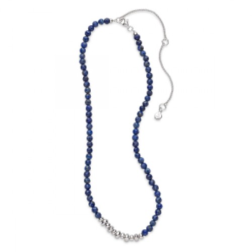 Kit Heath Silver Coast Tumble Azure Gemstone Beaded Necklace Kit Heath Silver Coast Tumble Azure Gemstone Beaded Necklace