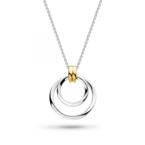 Kit Heath Silver Bevel Unity Golden Duo Necklace Kit Heath Silver Bevel Unity Golden Duo Necklace