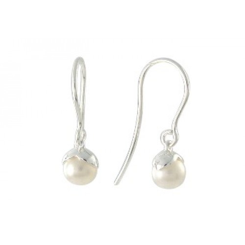 LbJ Silver And Pear Drop Earrings 
