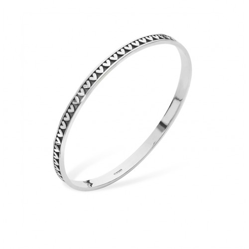 Linda Macdonald Silver Heart Bangle