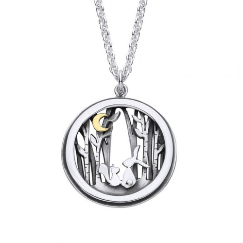 Linda Macdonald Hare & Squirrel Woodland Friends Necklace