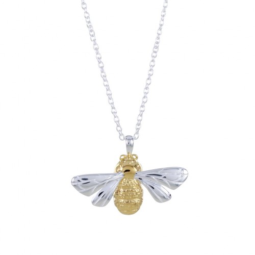Reeves & Reeves Silver Queen Bee Necklace