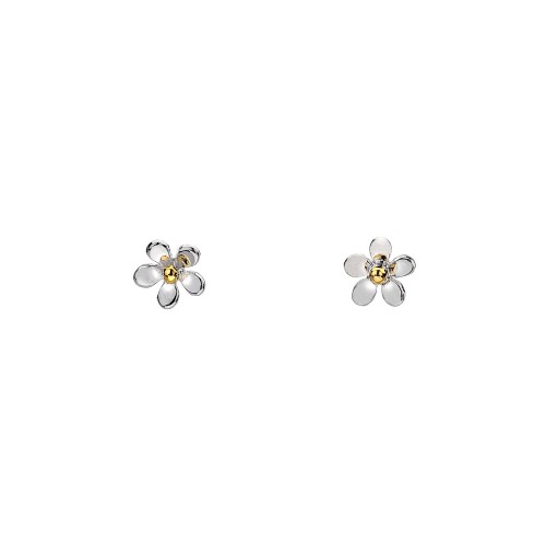 Small Silver Daisy Studs