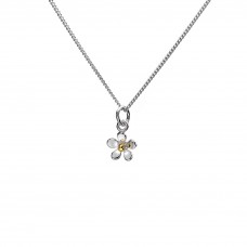 Small Silver Daisy Pedant