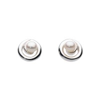 Dew Stu Pearl Spiral Studs earrings