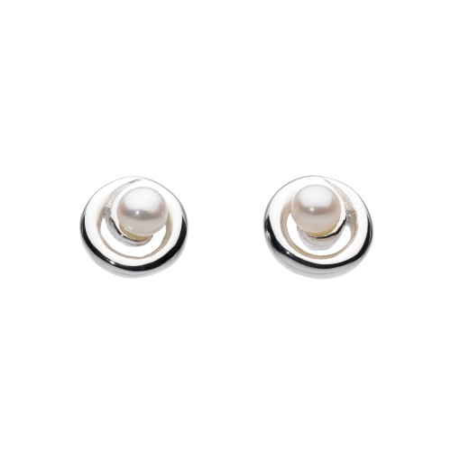 Dew Stu Pearl Spiral Studs earrings