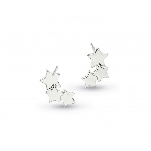 Kit Heath Silver Stargazer Galaxy Stud Earrings